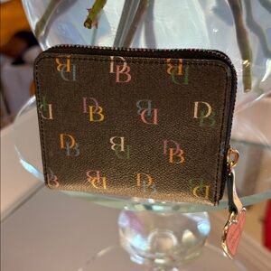 🌈Dooney & Bourke Rainbow🌈 Zip Around Wallet